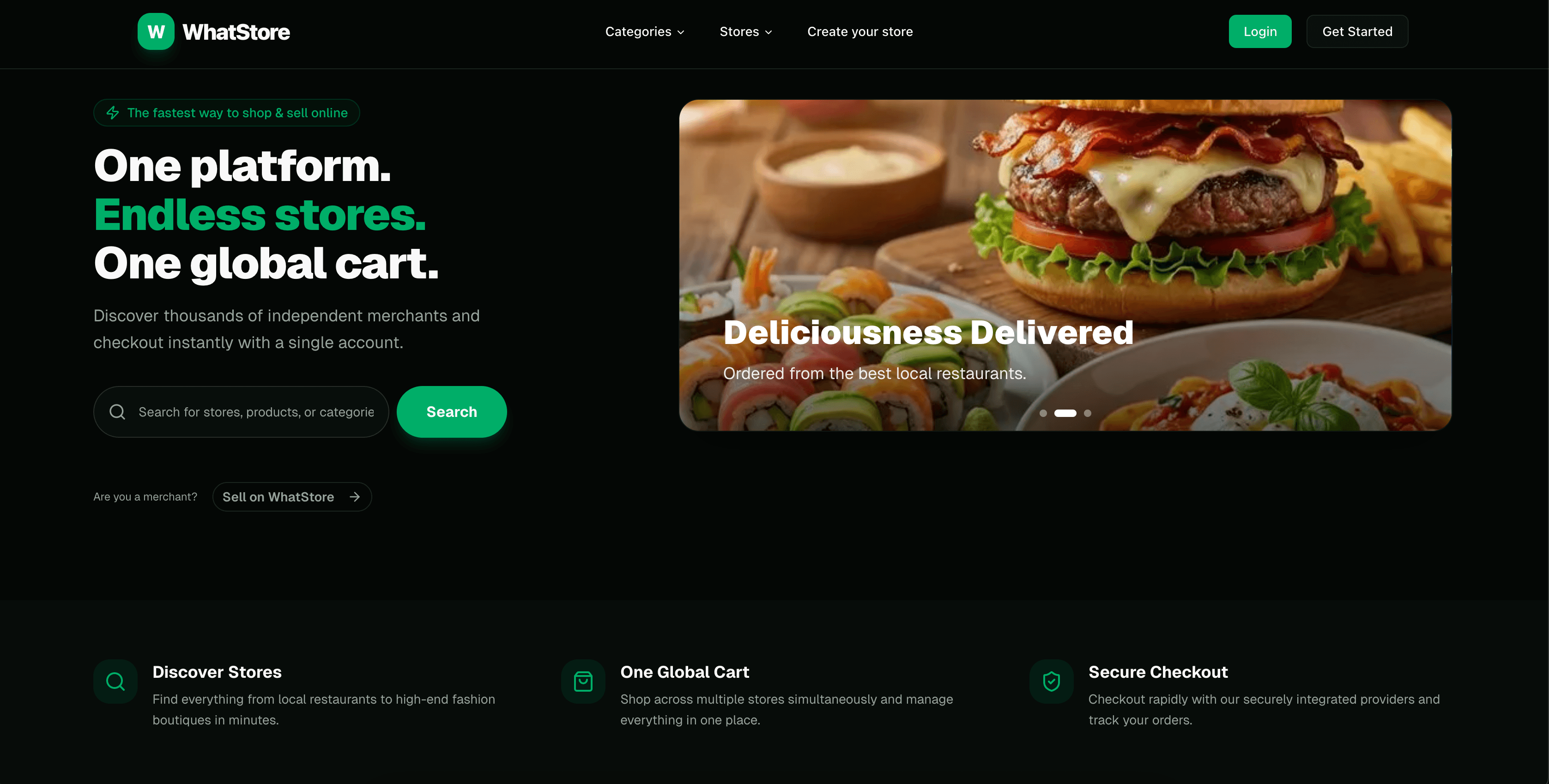 E-commerce store template